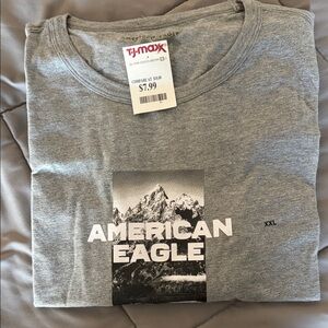 American Eagle Outfitters Graphic Gray Tee